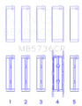 Picture of King Engine Bearings Ford Powerstroke 6-0L-6-4L Diesel Size +0-50mm Crankshaft Main Bearing Set