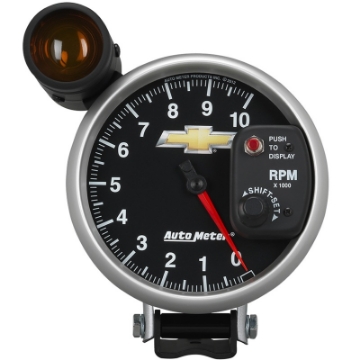 Picture of Autometer Performance Parts 5in 0-10000 RPM Tachometer COPO Camaro Gauge w- Shift Light