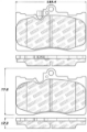 Picture of StopTech Performance 06 Lexus GS300-430 - 07-08 GS350 - 06-08 IS350 Front Brake Pads