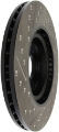Picture of StopTech 02-06 Acura RSX Type S - 06-09 Honda Civic Si Slotted & Drilled Left Front Rotor