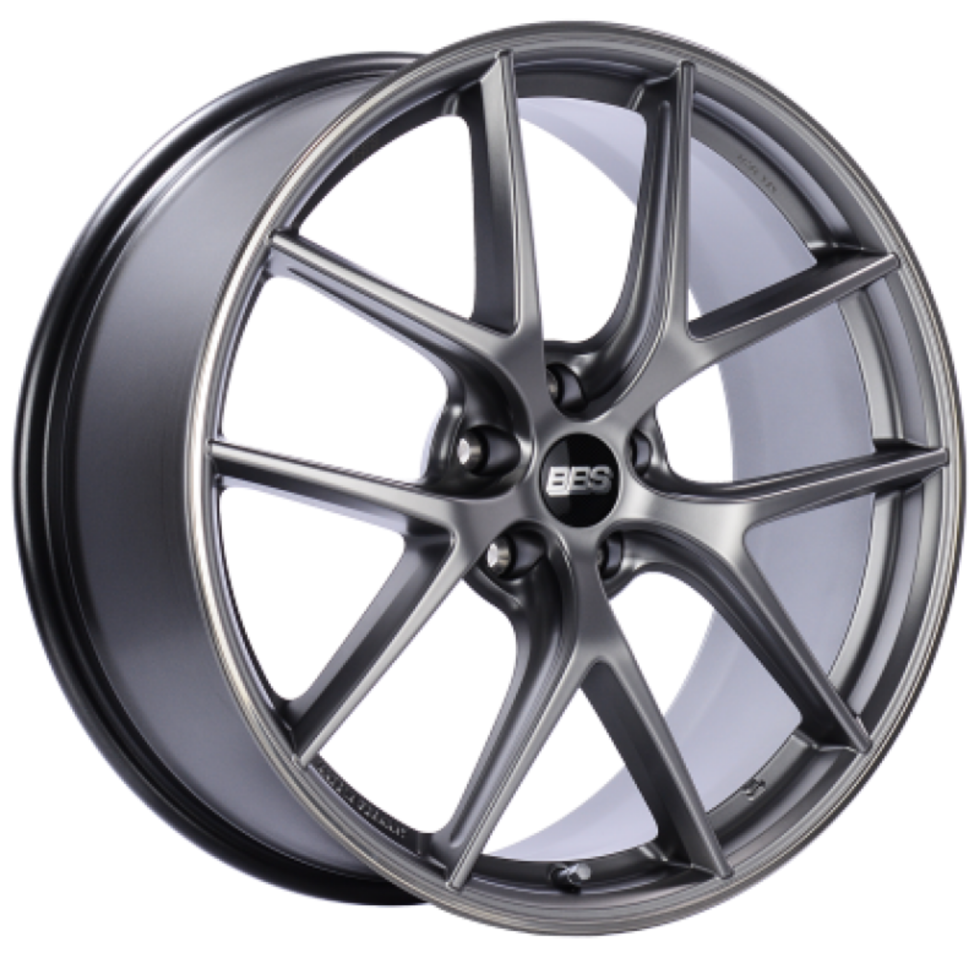 Picture of BBS CI-R 19x8-5 5x114-3 ET43 Platinum Silver Polished Rim Protector Wheel -82mm PFS-Clip Required