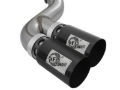 Picture of aFe Rebel XD 4in SS DPF-Back Exhaust 17-18 Ford Diesel Trucks V8-6-7L td w- Dual Black Tips