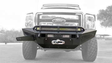 Picture of Addictive Desert Designs 11-16 Ford F-250 Super Duty HoneyBadger Front Bumper w- Storage Box