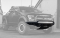 Picture of Addictive Desert Designs 17-18 Ford F-150 Raptor Stealth R Front Bumper w- Winch Mount