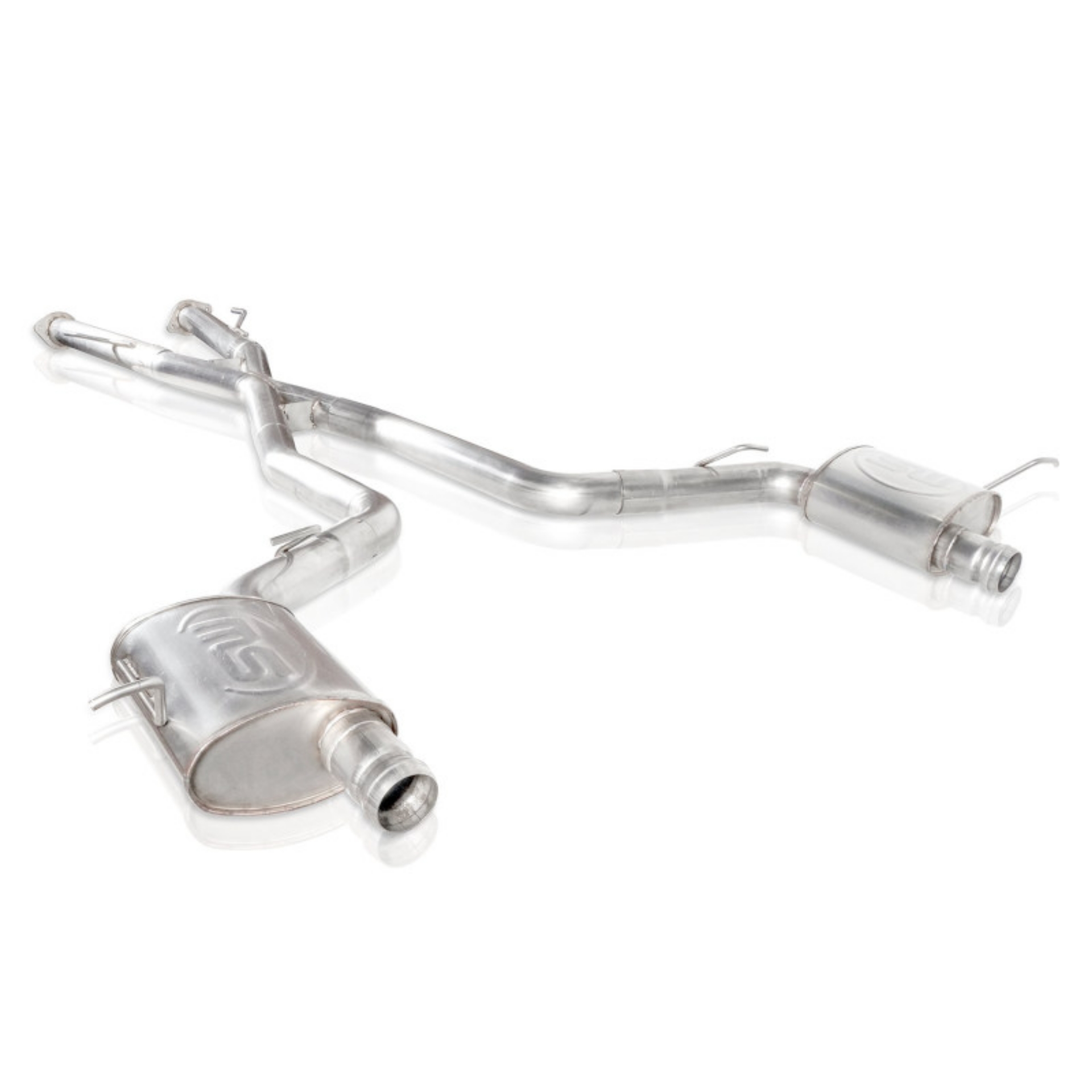 Picture of Stainless Works 2018 Jeep TrackHawk 6-2L 3in Catback System X-Pipe Turbo S-Tube Muffler Stock Exit