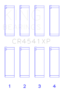 Picture of King Engine Bearings Honda F23A - F23Z - K20A3 16V Size 0-025mm Performance Rod Bearing Set