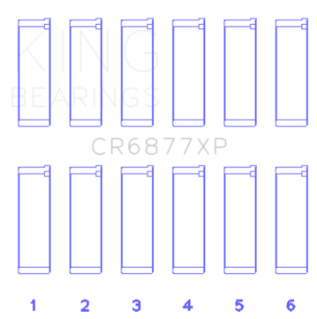 Picture of King Engine Bearings BMW S54B32 Size +-50mm Connecting Rod Bearing Set