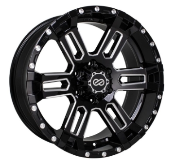 Picture of Enkei Commander 20x9 25mm Offset 5x150 Bolt Pattern 110 Bore Black Machined Wheel