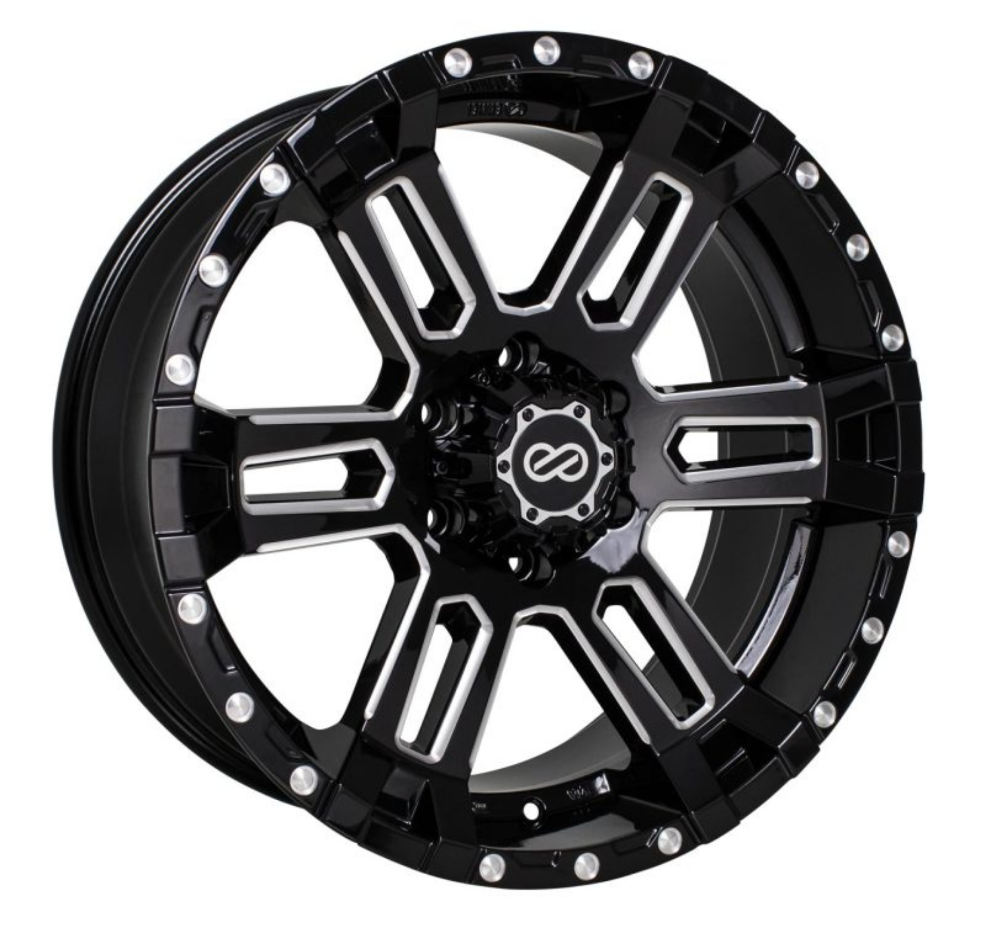 Picture of Enkei Commander 18x8-5 25mm Offset 5x150 Bolt Pattern 110 Bore Black Machined Wheel