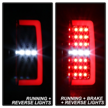 Picture of Spyder Chevy Colorado 2015-2017 Light Bar LED Tail Lights - Black Smoke ALT-YD-CCO15-LED-BSM