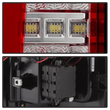 Picture of Spyder Chevy Colorado 2015-2017 Light Bar LED Tail Lights - Red Clear ALT-YD-CCO15-LED-RC