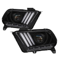 Picture of Spyder Ford Mustang 10-13 Projector Headlights - HID Model Only - Black PRO-YD-FM2010V2-HID-BK