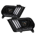 Picture of Spyder Ford Mustang 10-13 Projector Headlights - HID Model Only - Black PRO-YD-FM2010V2-HID-BK