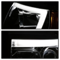 Picture of Spyder 99-04 Jeep Grand Cherokee Projector Headlights - Light Bar DRL LED - Chrome