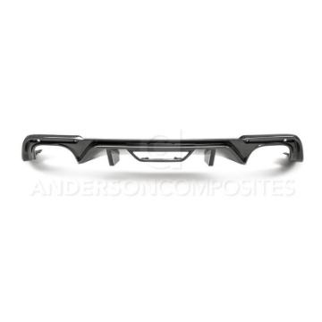 Picture of Anderson Composites 2018 Ford Mustang GT Type-OE Carbon FIber Quad Tip Rear Diffuser