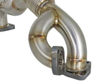 Picture of aFe Twisted Steel Power Package Up-Pipes - Manifold 08-10 Ford Diesel Trucks V8 6-4L td