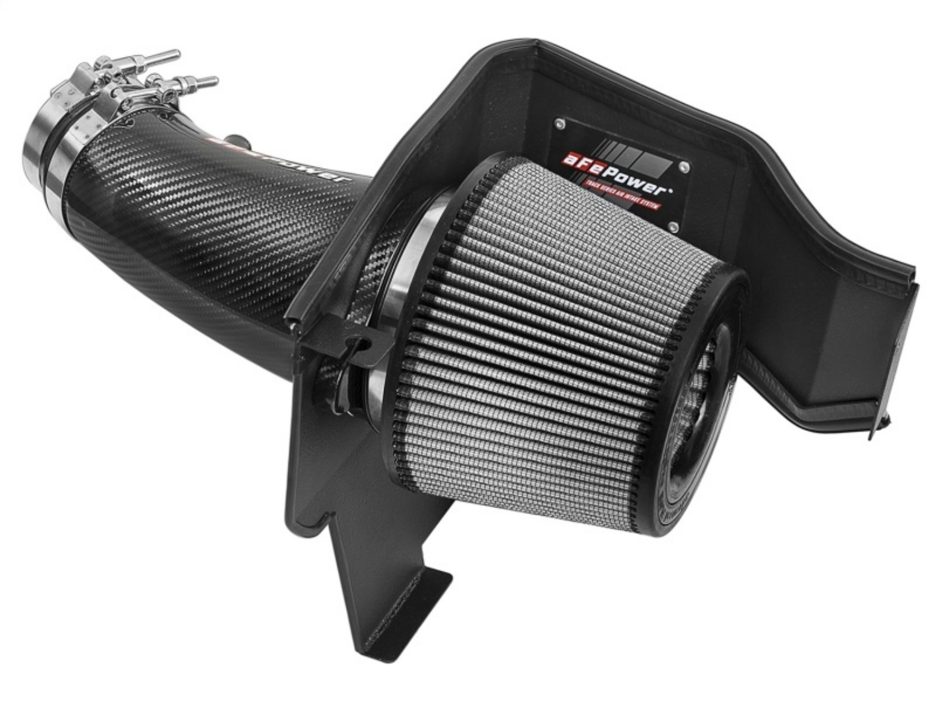 Picture of aFe POWER Magnum FORCE Carbon Fiber Stage 2 Pro Dry S CAIS - 11-18 Dodge Challenger-Charger V8-6-4L