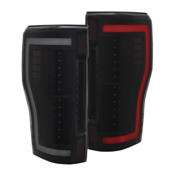 Picture of ANZO 2017+ Ford F-250 LED Taillights - Black-Smoke