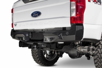Picture of Addictive Desert Designs 17-18 Ford F-250 Raptor Stealth Fighter Rear Bumper w- Backup Sensor Cutout