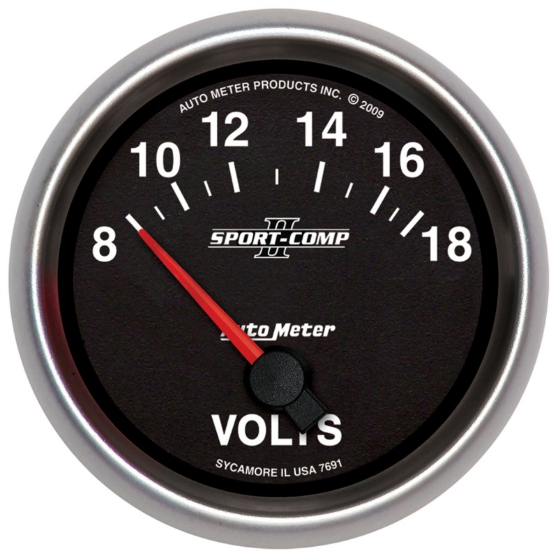 Picture of Autometer Sport-Comp II 2-5-8in 18V Electrical Voltmeter Gauge