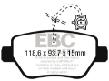 Picture of EBC 14-17 Maserati Ghibli 330 PS Package ONLY Yellowstuff Rear Brake Pads