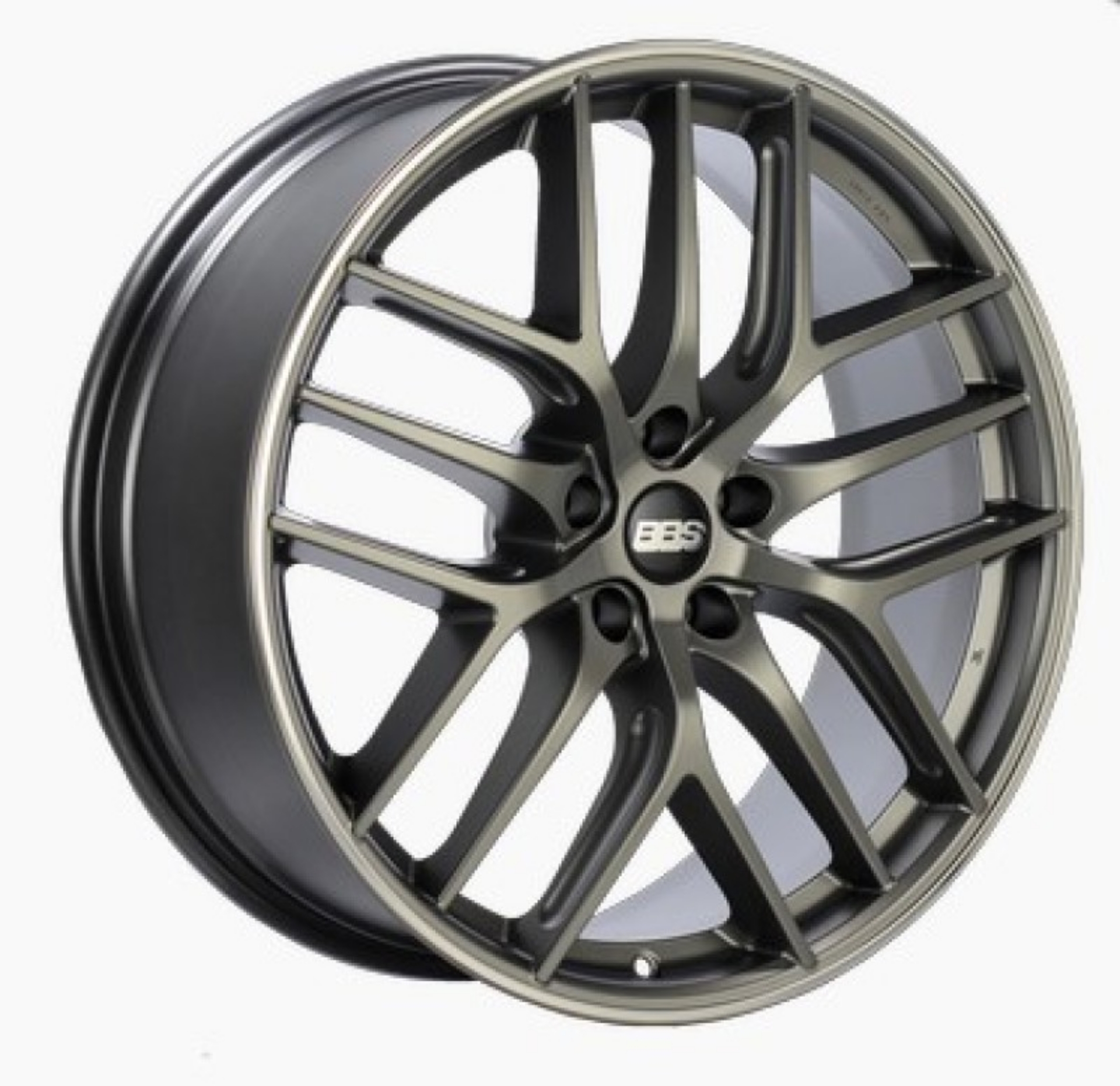 Picture of BBS CC-R 19x8 5x120 ET45 Satin Platinum Polished Rim Protector Wheel -82mm PFS-Clip Required
