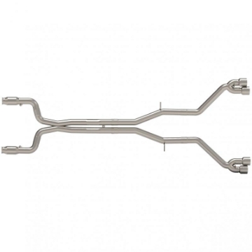 Picture of Kooks 16+ Chevy Camaro SS 6-2L 3in GREEN Cat Muff Delete Exhaust w-Quad Tips Use w-Kooks Headers