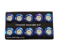 Picture of NRG Fender Washer Kit TI Series M6 Bolts-SS For Plastic Silver Washer-TI Burn Screw - Set of 10