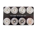 Picture of NRG M Style Fender Washer Kit TI Series M6 Bolts For Metal Silver Washer-Silver Screw - Set of 10