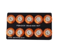 Picture of NRG Fender Washer Kit w-Rivets For Plastic Orange - Set of 10