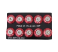 Picture of NRG Fender Washer Kit w-Rivets For Plastic Red - Set of 10