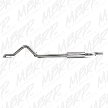 Picture of MBRP 2007-2009 Jeep Wrangler JK 3-8L V6 4 dr Off-Road Tail Pipe Muffler before Axle