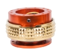 Picture of NRG Quick Release Kit - Pyramid Edition - Orange Body - Chrome Gold Pyramid Ring