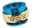 Picture of NRG Quick Release Kit - Pyramid Edition - Blue Body - Chrome Gold Pyramid Ring