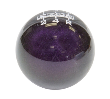 Picture of NRG Universal Ball Style Shift Knob - Heavy Weight 480G - 1-1Lbs- - Green-Purple 5 Speed