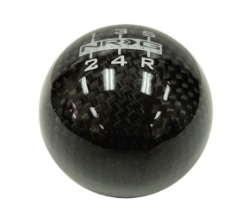 Picture of NRG Universal Ball Style Shift Knob No Logo - Heavy Weight - Black Carbon Fiber