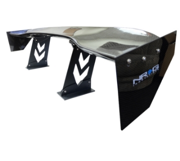 Picture of NRG Carbon Fiber Spoiler - Universal 59in- NRG Logo Large End Plates