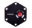 Picture of NRG Hexagnal Steering Wheel Ring w-Horn Button - Black