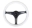 Picture of NRG Classic Wood Grain Steering Wheel 350mm Glow-N-The-Dark Green Grip w-Black 3-Spoke Center