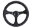 Picture of NRG Reinforced Steering Wheel 350mm - 3in- Deep Bk Leather w-Bk BBall Stitch Odi Bakchis Edition