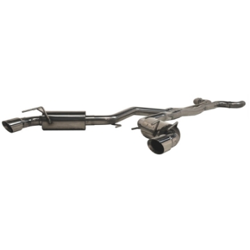 Picture of MBRP 2010 Chev Camaro V8 6-2L 6 Speed Dual Cat Back Round Tips 11 Conv- MUST purchase mbrpAD1710