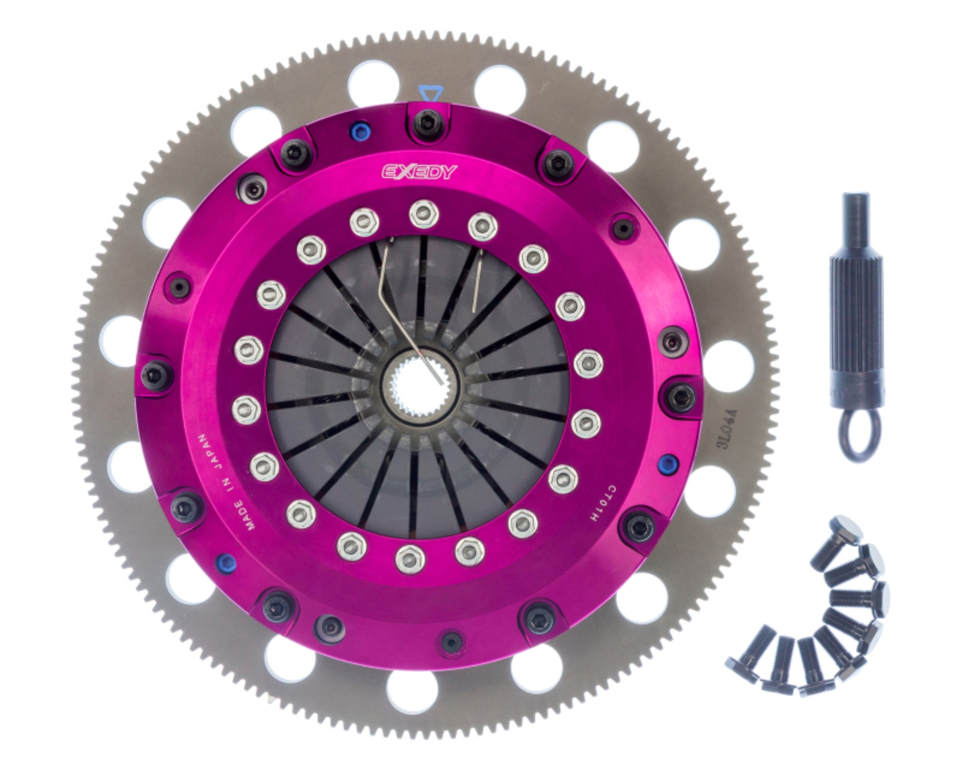Picture of Exedy 96-16 Ford Mustang V8 4-6L-5-0L Hyper Twin Cerametallic Clutch Sprung Disc Push Type Cover