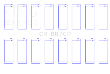Picture of King Engine Bearings 00-03 Ford F-650-F-750 T444E Connecting Rod Bearing Set