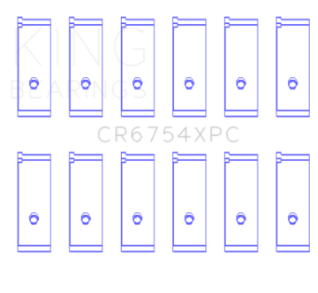 Picture of King Engine Bearings Toyota2JZGE-2JZGTE 3-0L pMaxKote Performance Rod Bearing Set - Size STDX