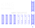 Picture of King Engine Bearings Subaru FA20-Toyota 4U-GSE pMaxKote Performance Main Bearing Set - Size STDX