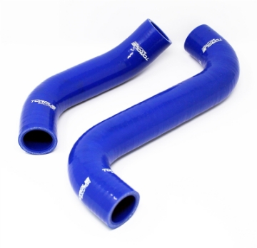 Picture of Torque Solution 02-07 Subaru WRX - 04-07 STI Silicone Radiator Hose Kit - Blue