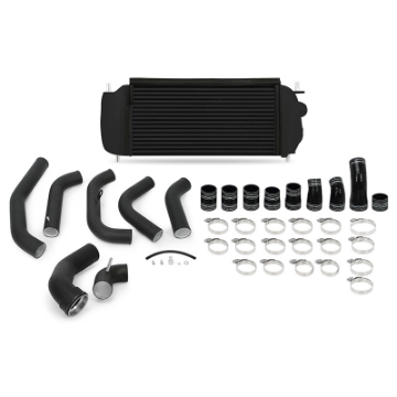 Picture of Mishimoto 15-16 Ford F-150 EcoBoost 3-5L Black Performance Intercooler Kit w- Black Pipes