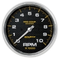 Picture of Autometer Marine Carbon Fiber 5in 10K RPM In-Dash Tachometer Gauge