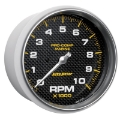 Picture of Autometer Marine Carbon Fiber 5in 10K RPM In-Dash Tachometer Gauge