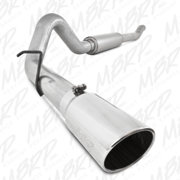 Picture of MBRP 2003-2007 Ford F-250-350 6-0L EC-CC Turbo Back Single Side Stock Cat